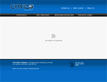 Tablet Screenshot of coveshoe.com